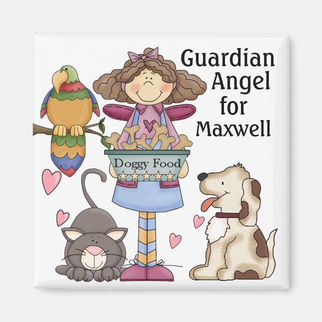 Pet Guardian Angel Magnet by SRF (Front)