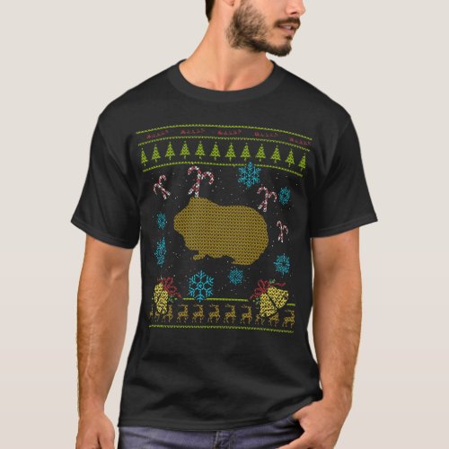 Pet Guinea Pig Christmas Ugly Sweater Design Shirt
