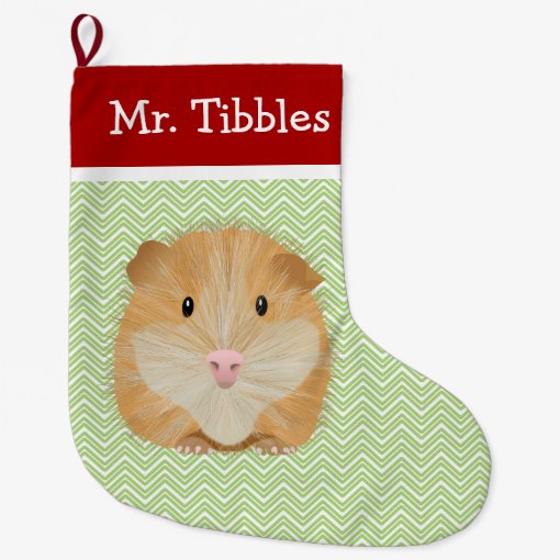 Pet Guinea Pig Personalized Large Christmas Stocking Zazzle