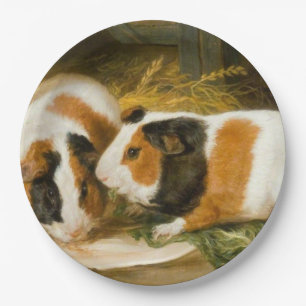 Pet Guinea Pigs Feeding (by James Ward) Paper Plates