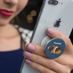 Pet Guinea Pigs Illustration Personalized PopSocket