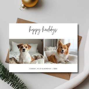 Pet Happy Howlidays Dog Photo Christmas Greetings Holiday Card