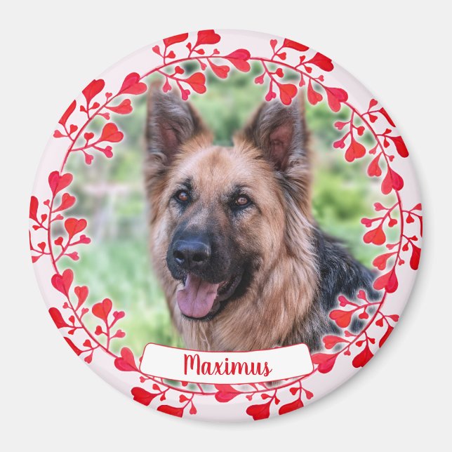 Pet Heart Ornament - Valentines Day - Pet Sympathy Magnet (Front)
