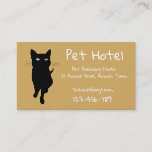 Pet Hotel boarding kennel professional Business Card