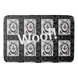 Pet Husky Pattern … Woof! Bath Mat
