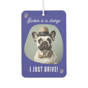 Pet I Just Drive Funny Photo Air Freshener
