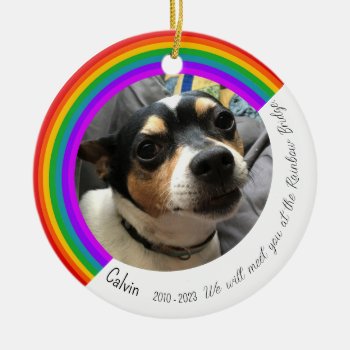 Pet In Memory Of Ornament by NightOwlsMenagerie at Zazzle