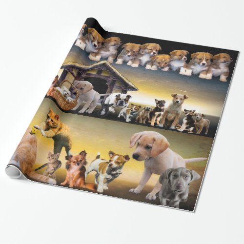 Pet Infinity Dogs Cats Puppies Kittens Animal Mom Wrapping Paper