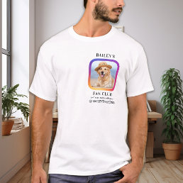 Pet Influencer Fan Club Instagram Custom Photo T-Shirt