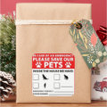 Pet Inside Alert Square Sticker | Zazzle