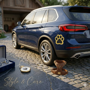 Pet Inspired Paw Mark Car Magnet Decor