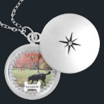 Pet Keepsake Gift Photo Name Faux Diamonds Locket Necklace<br><div class="desc">Chic style, personalized, pet photo locket necklace for her- Ready for you to create your own pet photo gift for pet owners grieving the loss of a furry friend crossing the rainbow bridge or for new pet owners wanting to show off the newest member of the family. Underneath your pet's...</div>