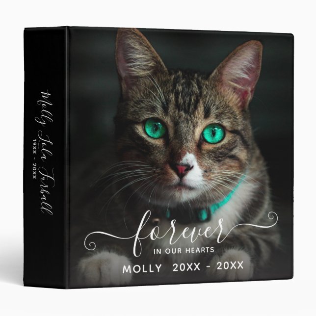 Pet Keepsake Photo Album 3 Ring Binder (Front/Spine)