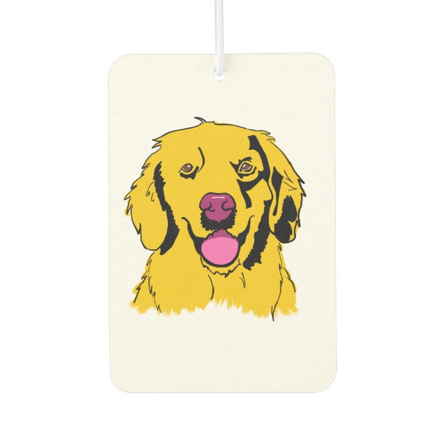 Pet Labrador Dog Car Air Freshener (Front)