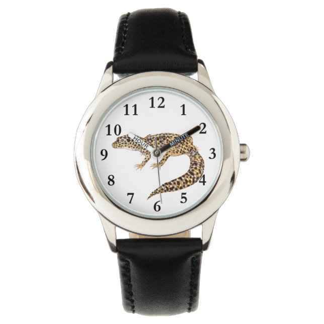 Pet Leopard Gecko Lizard Kid's Watch (Front)