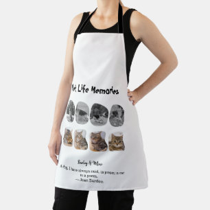 Pet Life Memories 8 Photo Collage Tribute Template Apron