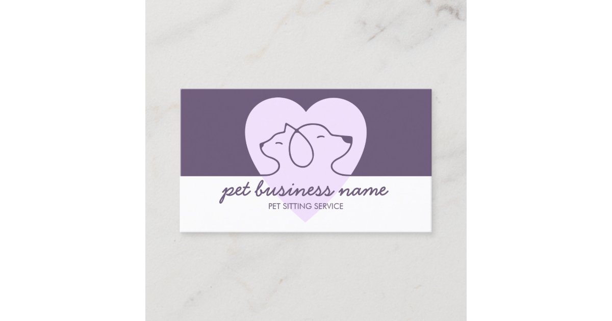 purple cat logo with name