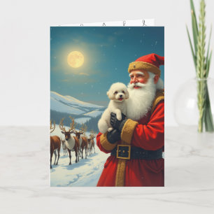 pet loss at christmas Folded Thank You Card