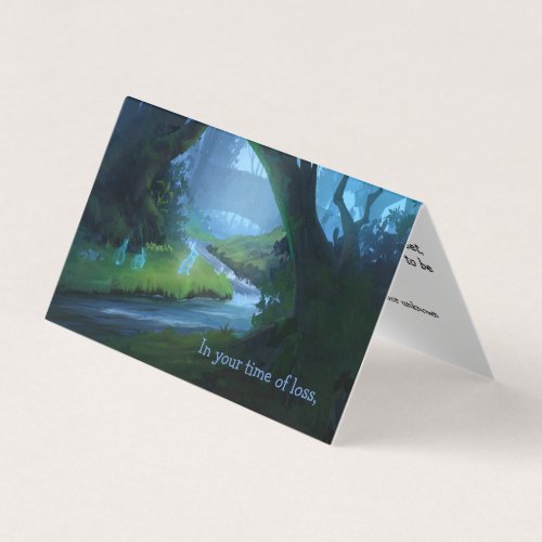 Pet  loss condolensces card