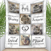 Pet Loss Custom Photo Collage Unique Cat Memorial