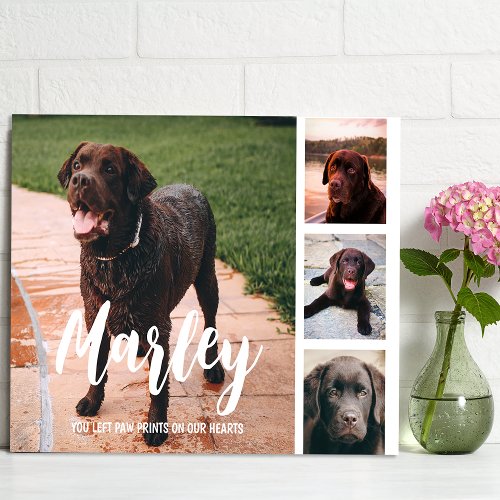 Pet Loss Customized Photo Collage Plaque