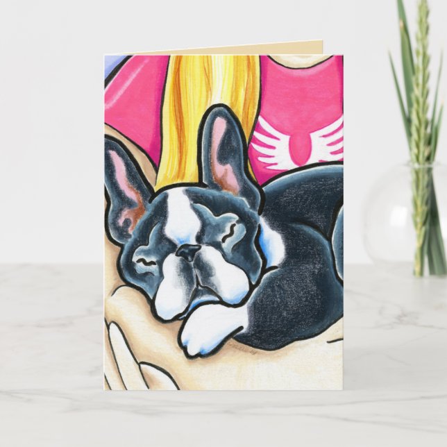 Pet Loss Dog Saying Goodbye Tribute Card (Front)