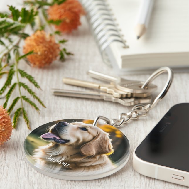 Pet Loss Dog Sympathy  Keychain (Front Right)