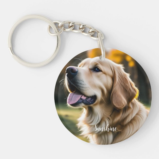 Pet Loss Dog Sympathy  Keychain (Front)