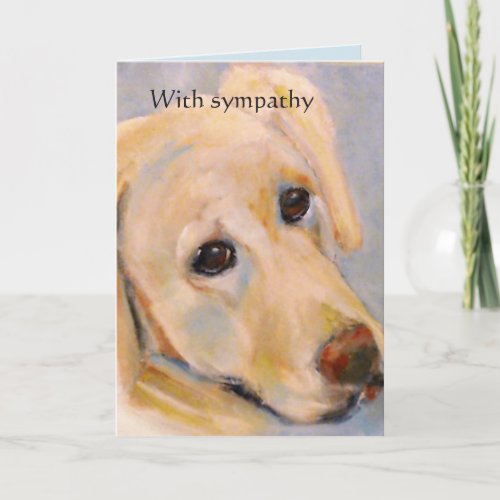 Pet Loss  female dog sympathy card