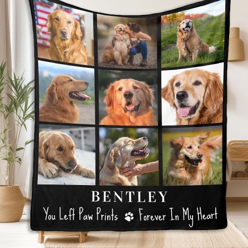 Pet Loss Gift Dog Memorial Custom 9 Photo Collage 