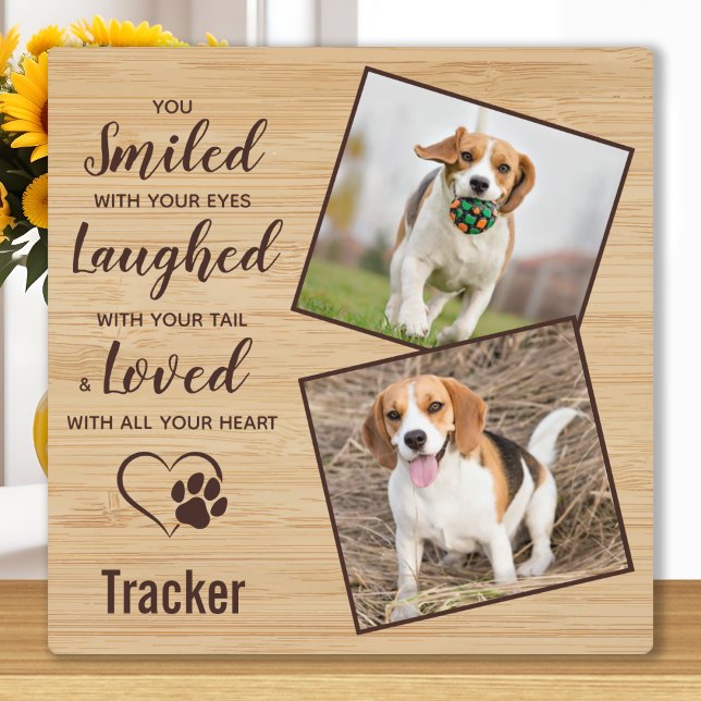 Pet Loss Keepsake Dog Photo Pet Memorial Plaque (Creator Uploaded)