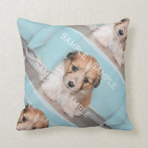 Pet loss keepsake PERSONALIZE photo Throw Pillow