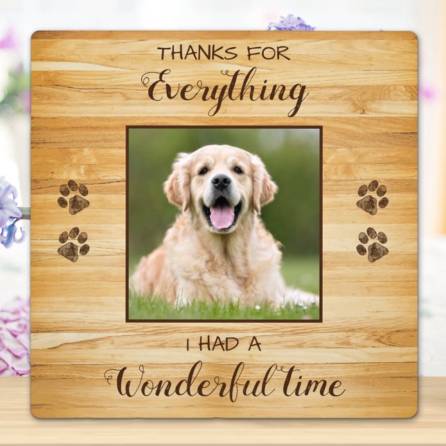 Pet Loss Keepsake Personalized Dog Memorial Photo Plaque (Creator Uploaded)