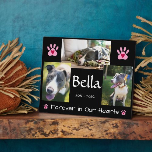 Pet loss memorial keepsake plaque