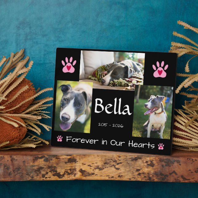 Pet loss memorial keepsake plaque (Side)