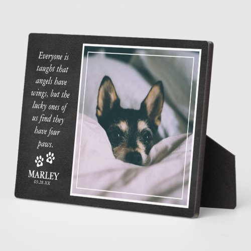 Pet Loss Pet Memorial Sweet Tribute Quote  Photo  Plaque