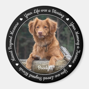Pet Loss Remembrance Keepsake Dog Pet Memorial Magnet