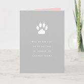 Dotty About Paper Biglietto Di Simpatia Per Perdita Animale | "So Sorry For Your Loss" | Cane | 14,5x14,5 Cm
