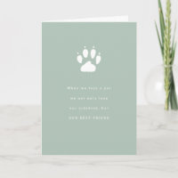 Pet Loss Sidekick Sympathy Sage Green