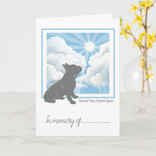 Pet Loss Simpathy Card - French Bulldog