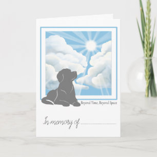 Pet Loss Simpathy Card -Labrador