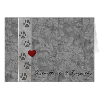 Pet loss Sympathy Card