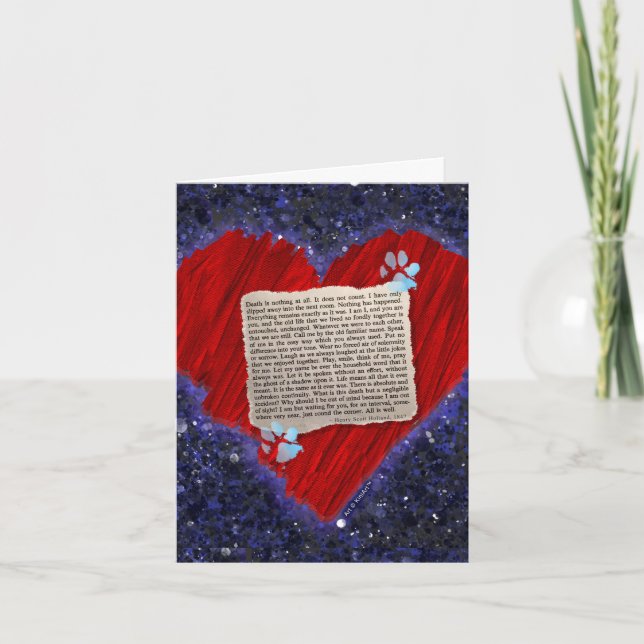 Pet Loss Sympathy Card (Front)