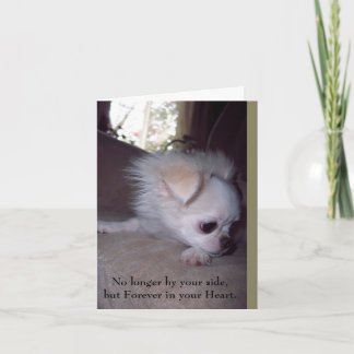 Pet Loss Sympathy Card for Dogs