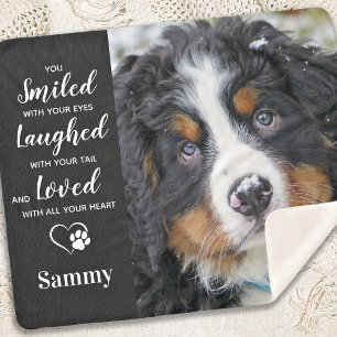 Pet Loss Sympathy Gift Dog Memorial Sherpa Blanket