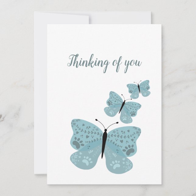 Pet Loss Sympathy  Invitation (Front)