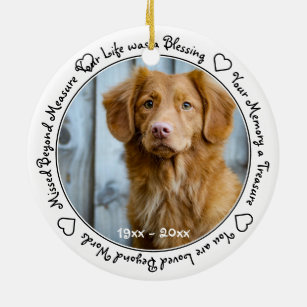 personalized pet ornaments in memory