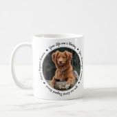 Pet Loss Sympathy Keepsake Dog Pet Memorial Coffee Mug (Left)