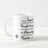 Pet Loss Sympathy Keepsake Pet Memorial Photo Coffee Mug (Left)