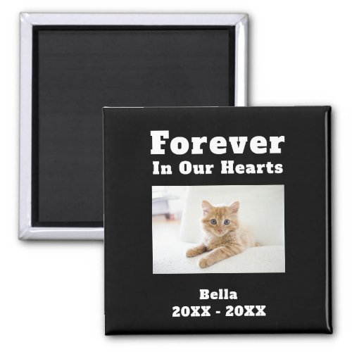 Pet Loss Sympathy Memorial Forever In Our Hearts Magnet